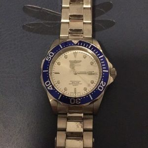 Invicta women’s ProDiver, Silver and Cobalt